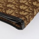 Christian Dior Trotter Canvas Hand Bag Brown Auth EC646-16