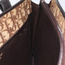 Christian Dior Trotter Canvas Hand Bag Brown Auth EC646-19