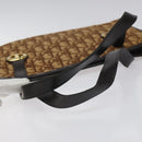 Christian Dior Trotter Canvas Hand Bag Brown Auth EC646-7