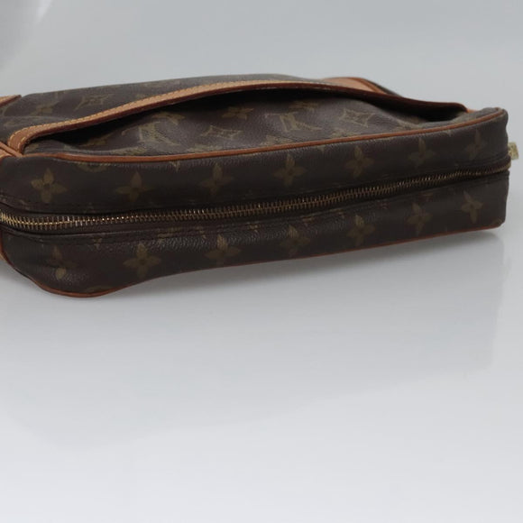 LOUIS VUITTON Monogram Compiegne 28 Clutch Bag M51845 LV Auth EC649