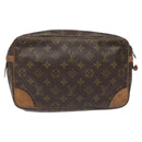 LOUIS VUITTON Monogram Compiegne 28 Clutch Bag M51845 LV Auth EC650-3