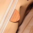 CELINE Macadam Canvas Shoulder Bag PVC Leather Brown Gold Auth EC653-17