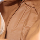 CELINE Macadam Canvas Shoulder Bag PVC Leather Brown Gold Auth EC653-11