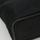 CELINE Shoulder Bag Nylon Black Gold Auth EC662-14