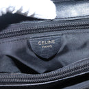 CELINE Shoulder Bag Nylon Black Gold Auth EC662-17