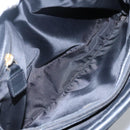 CELINE Shoulder Bag Nylon Black Gold Auth EC662-11