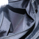 CELINE Shoulder Bag Nylon Black Gold Auth EC662-23