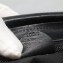 CELINE Shoulder Bag Nylon Black Gold Auth EC662-12