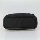 CELINE Shoulder Bag Nylon Black Gold Auth EC662-5