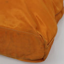 PRADA Shoulder Bag Nylon Orange Gold Auth EC663-14