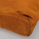 PRADA Shoulder Bag Nylon Orange Gold Auth EC663-9