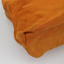 PRADA Shoulder Bag Nylon Orange Gold Auth EC663-16