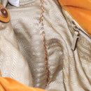 PRADA Shoulder Bag Nylon Orange Gold Auth EC663-11