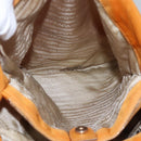 PRADA Shoulder Bag Nylon Orange Gold Auth EC663-25
