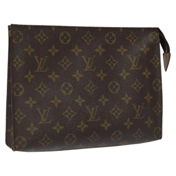 LOUIS VUITTON Monogram Poche Toilette 26 Pouch M47542 LV Auth EC669