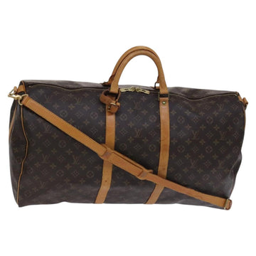 LOUIS VUITTON Monogram Keepall Bandouliere 60 Boston Bag M41412 LV Auth EC671