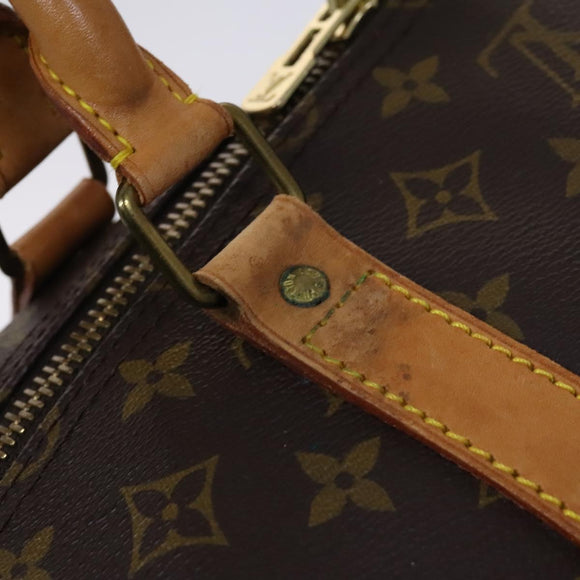 LOUIS VUITTON Monogram Keepall Bandouliere 60 Boston Bag M41412 LV Auth EC671