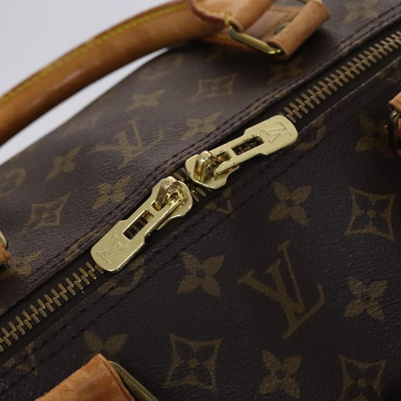LOUIS VUITTON Monogram Keepall Bandouliere 60 Boston Bag M41412 LV Auth EC671