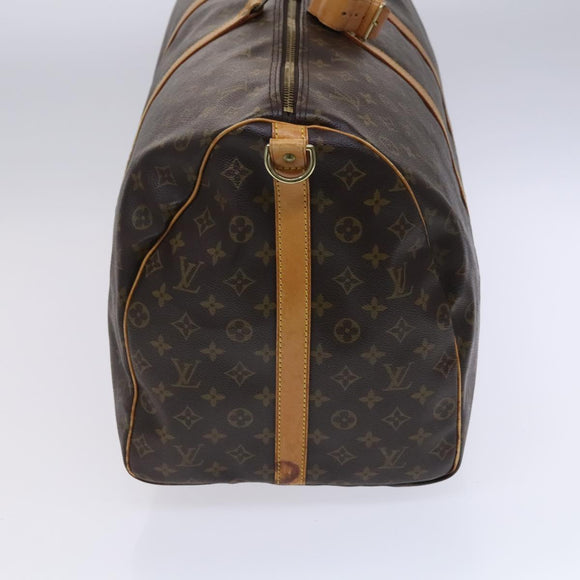 LOUIS VUITTON Monogram Keepall Bandouliere 60 Boston Bag M41412 LV Auth EC671