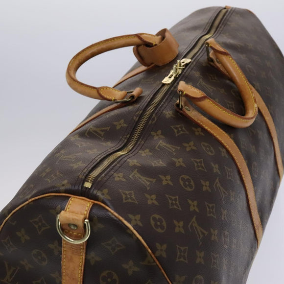LOUIS VUITTON Monogram Keepall Bandouliere 60 Boston Bag M41412 LV Auth EC671