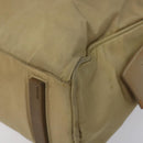 PRADA Hand Bag Nylon Beige Silver Auth EC680-8