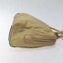 PRADA Hand Bag Nylon Beige Silver Auth EC680-3