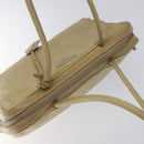 PRADA Hand Bag Nylon Beige Silver Auth EC680-6