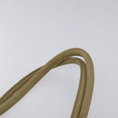 PRADA Hand Bag Nylon Beige Silver Auth EC680-14