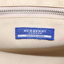 BURBERRY Nova Check Blue Label Tote Bag Nylon Pink White Silver Auth EC681-14
