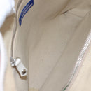 BURBERRY Nova Check Blue Label Tote Bag Nylon Pink White Silver Auth EC681-15