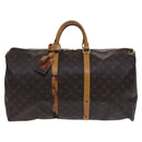 LOUIS VUITTON Monogram Keepall 55 Boston Bag M41424 LV Auth EC683-13