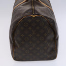 LOUIS VUITTON Monogram Keepall 55 Boston Bag M41424 LV Auth EC683-3