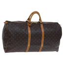 LOUIS VUITTON Monogram Keepall 60 Boston Bag M41422 LV Auth EC686-1