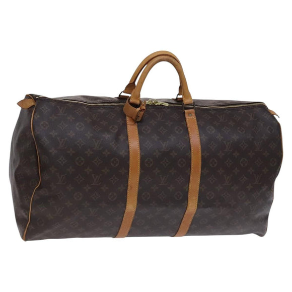 LOUIS VUITTON Monogram Keepall 60 Boston Bag M41422 LV Auth EC686