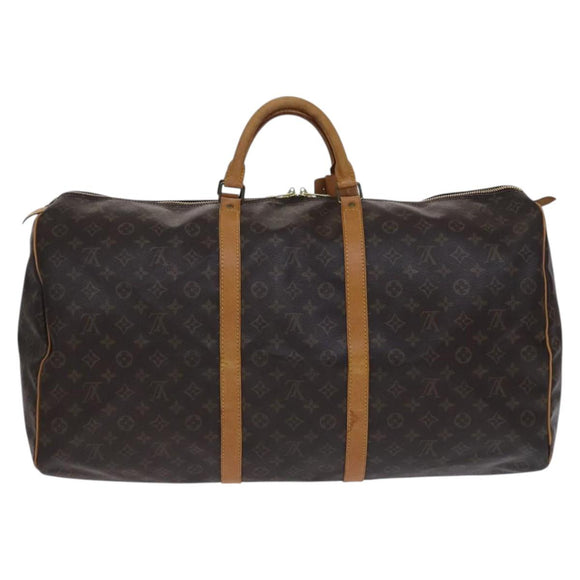 LOUIS VUITTON Monogram Keepall 60 Boston Bag M41422 LV Auth EC686
