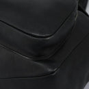 Salvatore Ferragamo Gancini Backpack Leather Black Silver Auth EC696-17