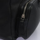Salvatore Ferragamo Gancini Backpack Leather Black Silver Auth EC696-17