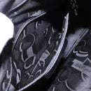 Salvatore Ferragamo Gancini Backpack Leather Black Silver Auth EC696-27