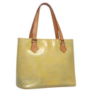 LOUIS VUITTON Monogram Vernis Houston Hand Bag Gris M91053 LV Auth EC710-1