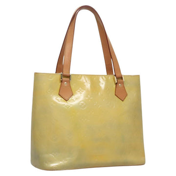 LOUIS VUITTON Monogram Vernis Houston Hand Bag Gris M91053 LV Auth EC710