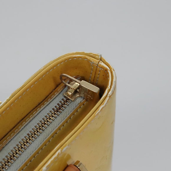 LOUIS VUITTON Monogram Vernis Houston Hand Bag Gris M91053 LV Auth EC710