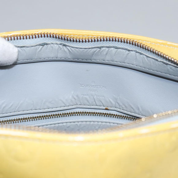 LOUIS VUITTON Monogram Vernis Houston Hand Bag Gris M91053 LV Auth EC710