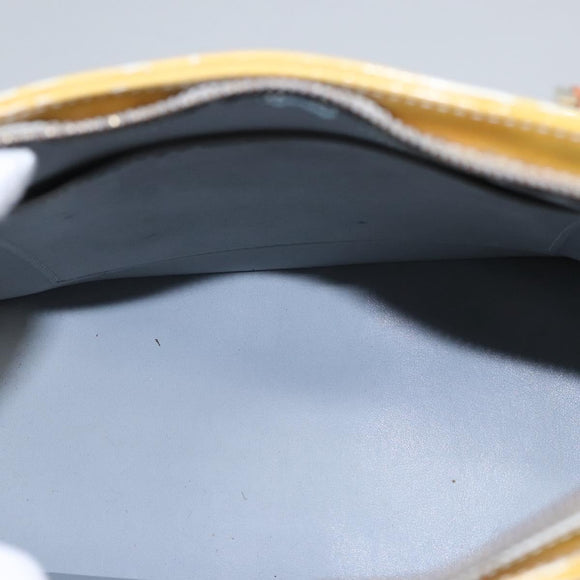 LOUIS VUITTON Monogram Vernis Houston Hand Bag Gris M91053 LV Auth EC710