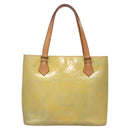 LOUIS VUITTON Monogram Vernis Houston Hand Bag Gris M91053 LV Auth EC710-13
