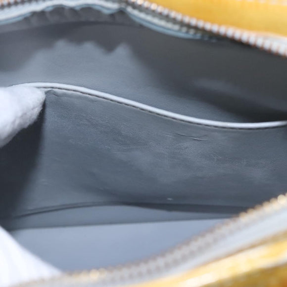 LOUIS VUITTON Monogram Vernis Houston Hand Bag Gris M91053 LV Auth EC710