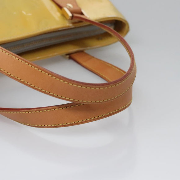 LOUIS VUITTON Monogram Vernis Houston Hand Bag Gris M91053 LV Auth EC710