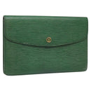 LOUIS VUITTON Epi Montaigne 27 Clutch Bag Green M52654 LV Auth EC712-1