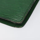 LOUIS VUITTON Epi Montaigne 27 Clutch Bag Green M52654 LV Auth EC712-15