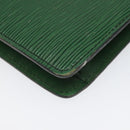 LOUIS VUITTON Epi Montaigne 27 Clutch Bag Green M52654 LV Auth EC712-16