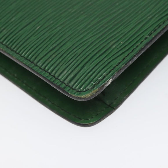 LOUIS VUITTON Epi Montaigne 27 Clutch Bag Green M52654 LV Auth EC712